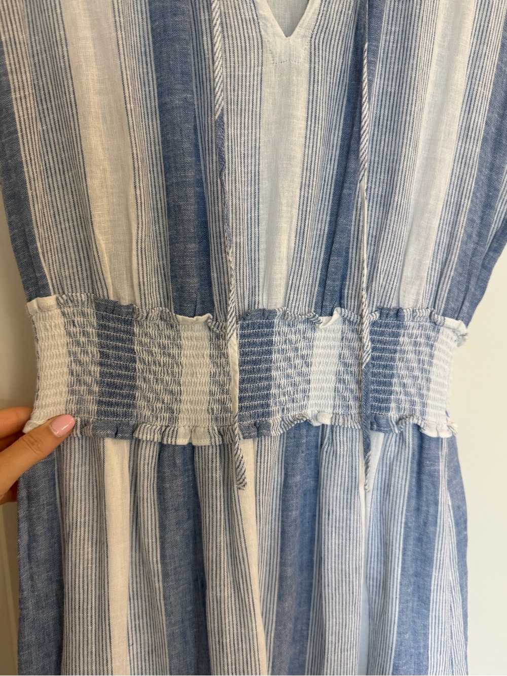 Rails Ashlyn Nevis Striped Linen Blend Midi Dress - Picture 6 of 10